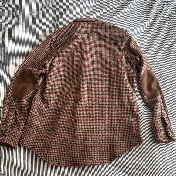 Polo by Ralph Lauren Brown and Red Shirt Jacket - Picture 2 of 5